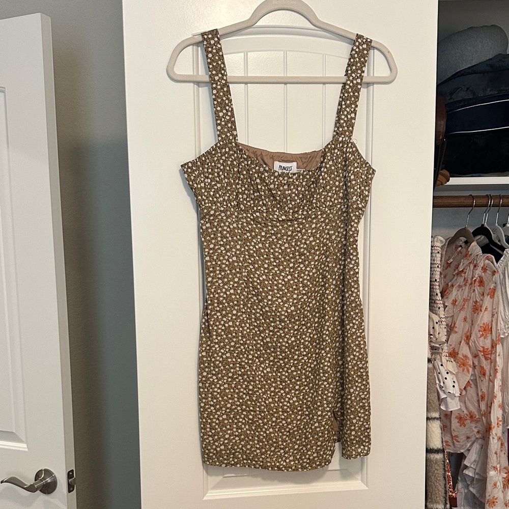 Princess Polly Tan Floral Dress